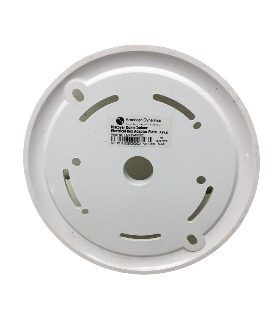 American Dynamics ADCPWMELEC 4S Electrical Indoor Mount Adapter, White