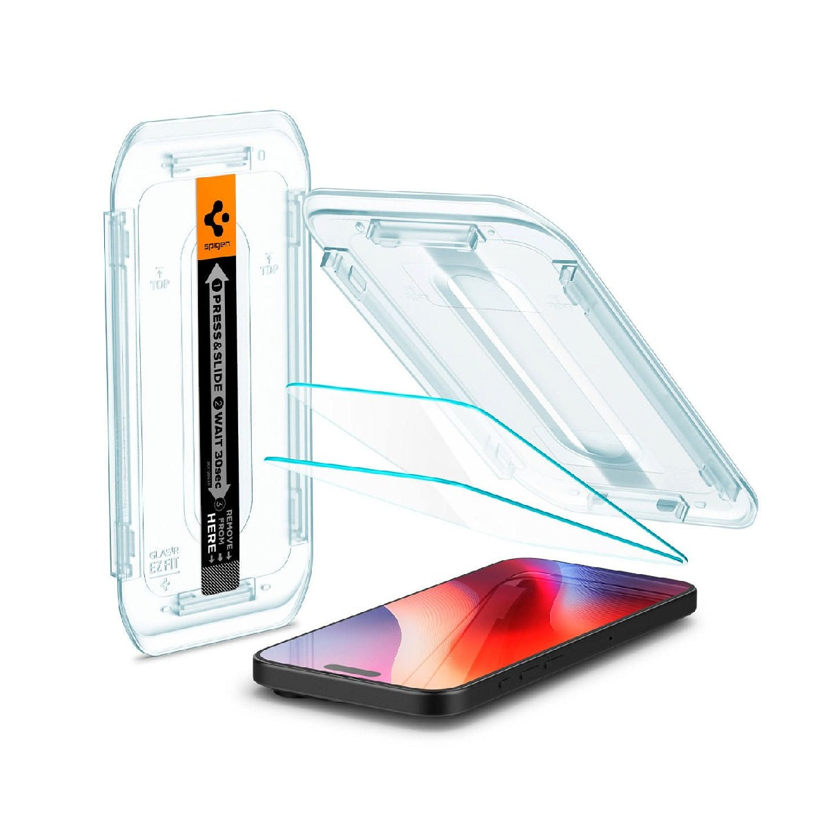 Spigen AGL01811 EZ FIT Tempered Glass Screen Protector (2-Pack)