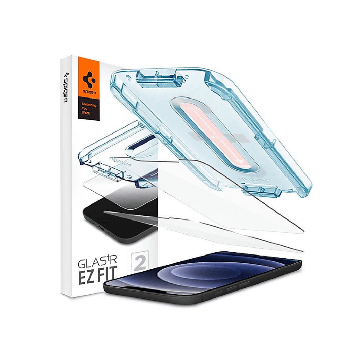 Spigen AGL01811 EZ FIT Tempered Glass Screen Protector (2-Pack)