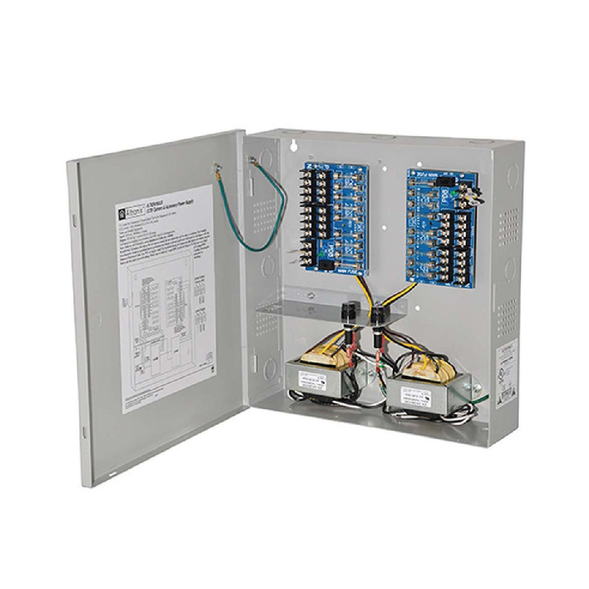 Altronix ALTV615DC616UL CCTV Power Supply, 16 Fused Outputs, 6-15VDC at 6A, 115VAC, BC300 Enclosure
