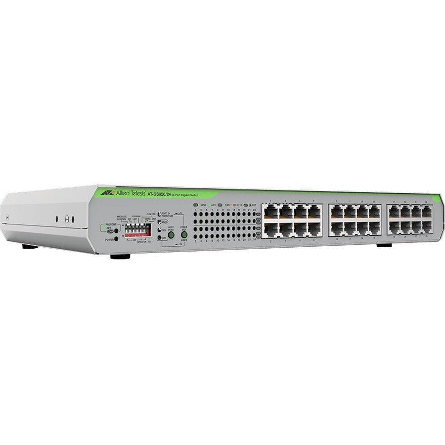 AlliedTelesis AT-GS920/24-10 24-Port 10/100/1000T Unmanaged Switch /Internal PSU