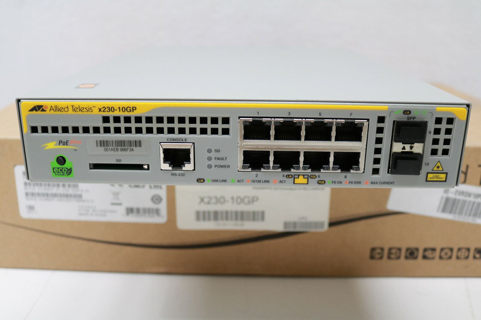 Allied Telesis AT-x230-10GP-R-10 POE+ Ethernet Switch