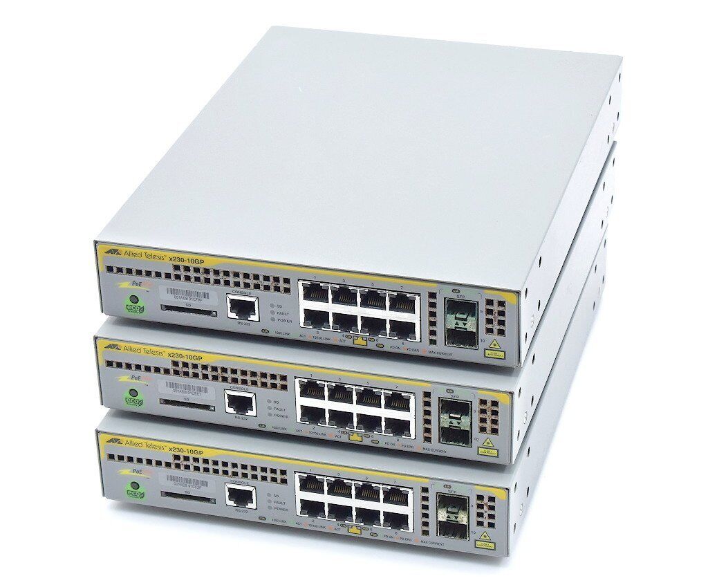 Allied Telesis AT-x230-10GP-R-10 POE+ Ethernet Switch