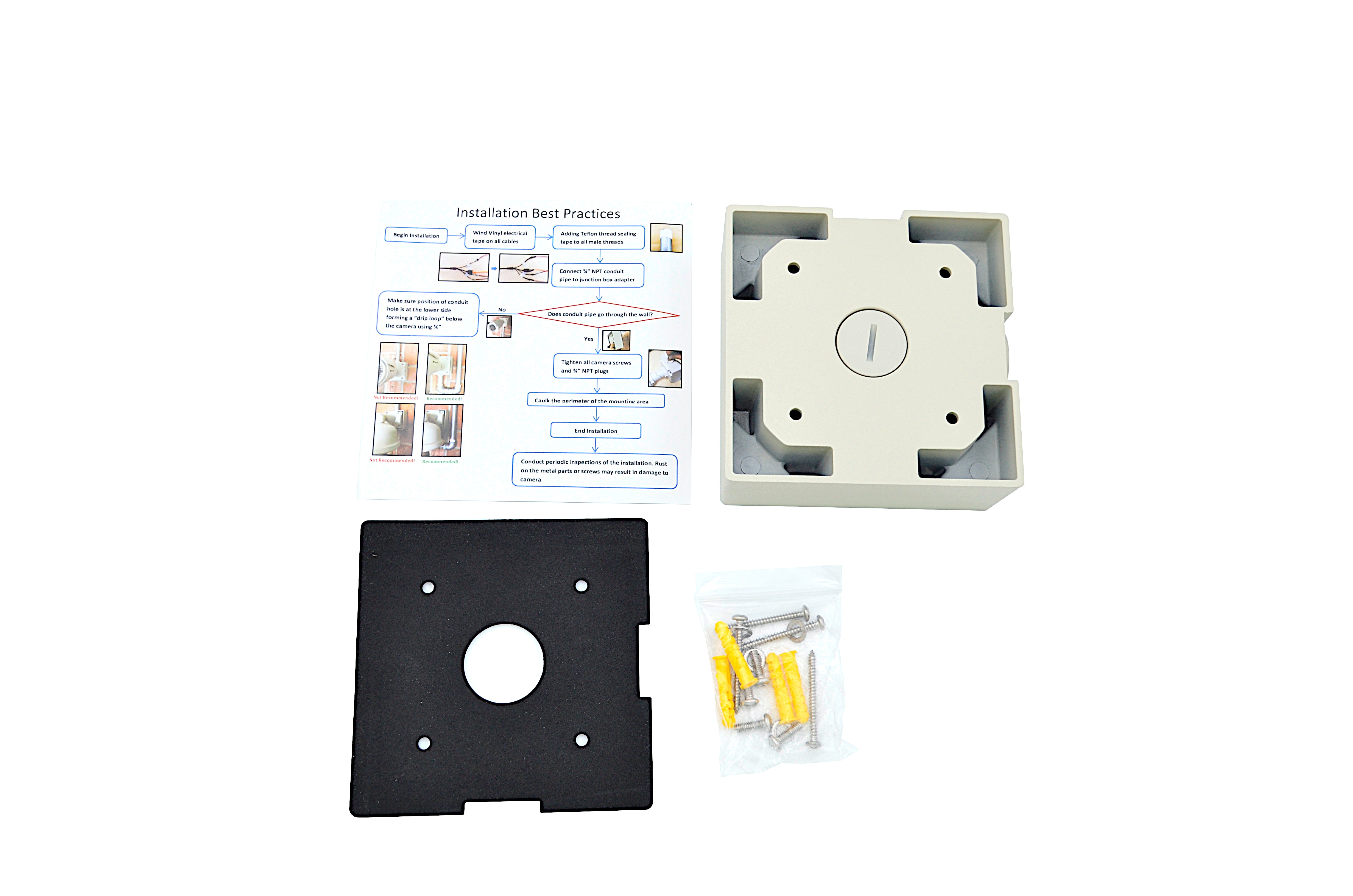 Arecont Vision AV-JBA Junction Box Adapter for Contera Bullet Megapixel Cameras