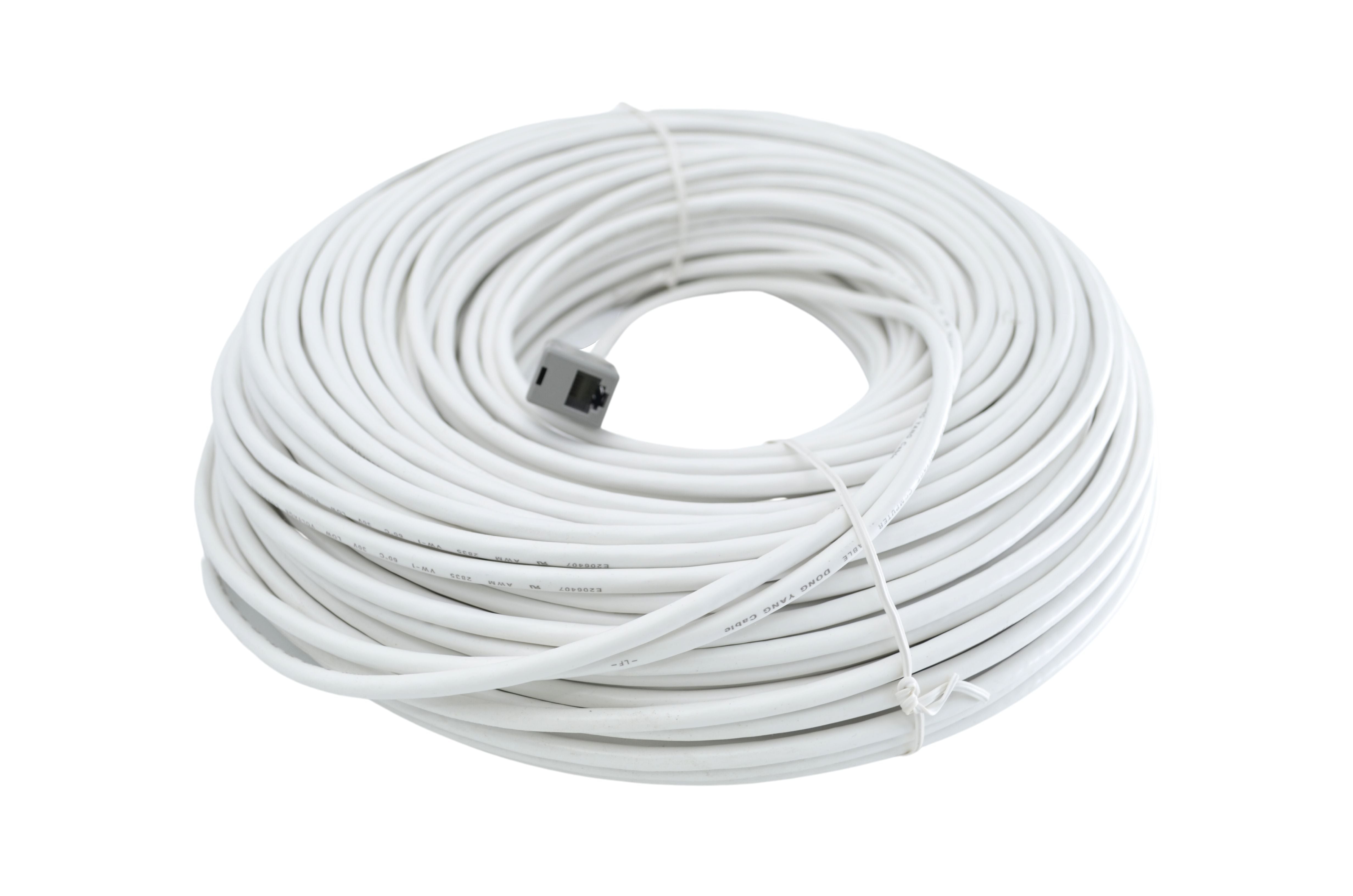 Dong Yang A-A90C 300-Foot Computer Cable Wire	 White (E206407)