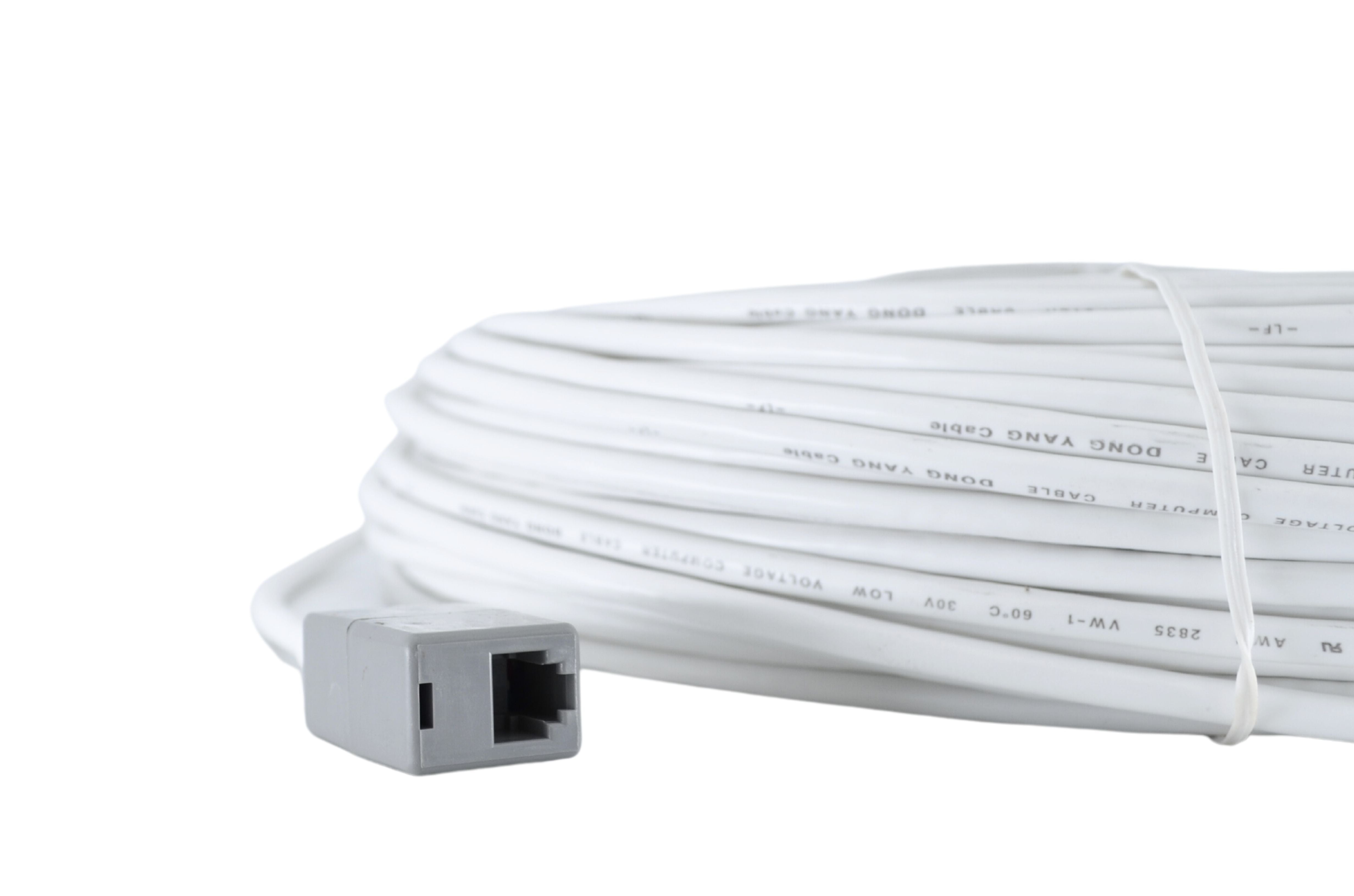 Dong Yang A-A90C 300-Foot Computer Cable Wire	 White (E206407)