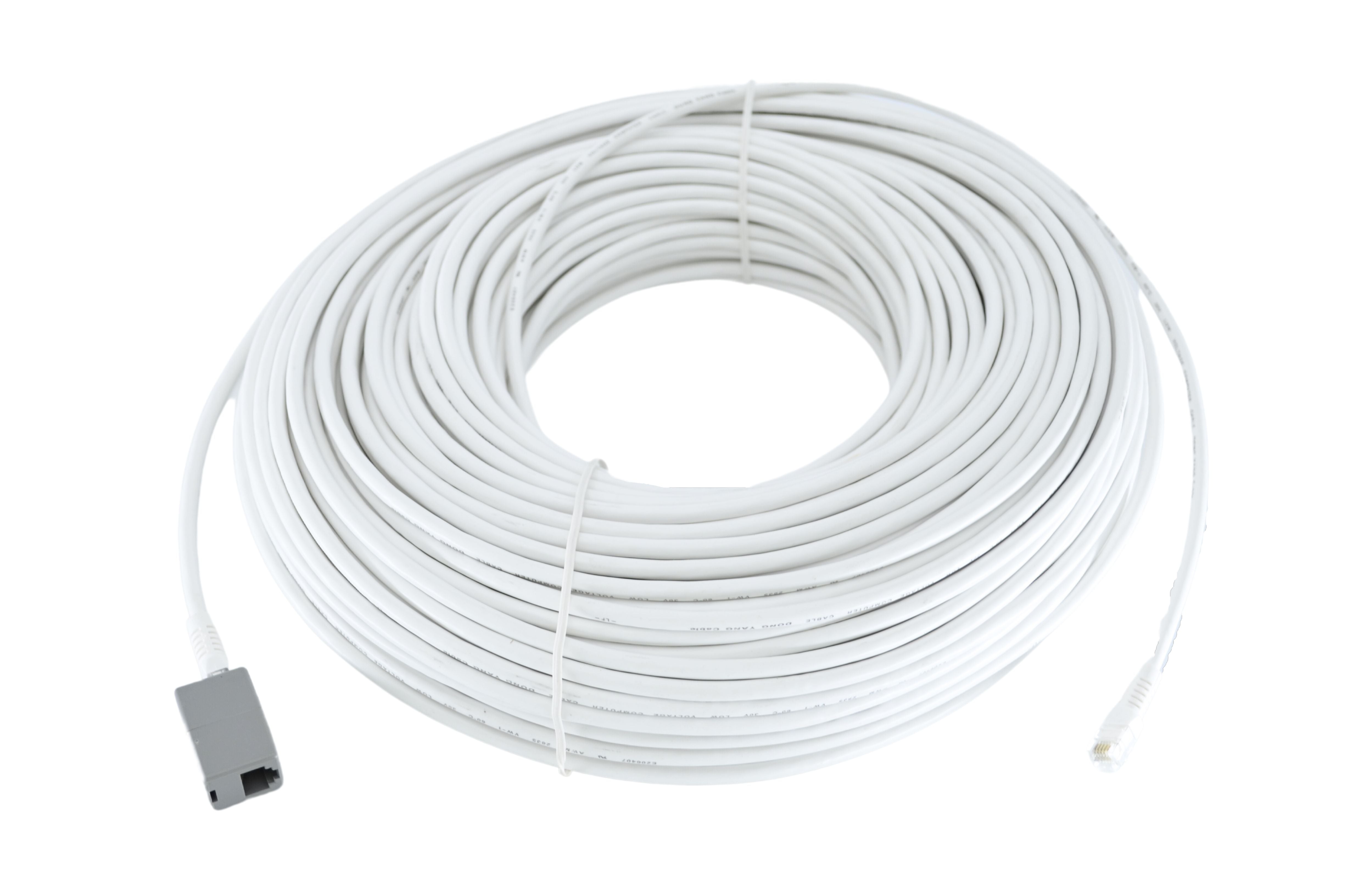 Dong Yang A-A90C 300-Foot Computer Cable Wire	 White (E206407)
