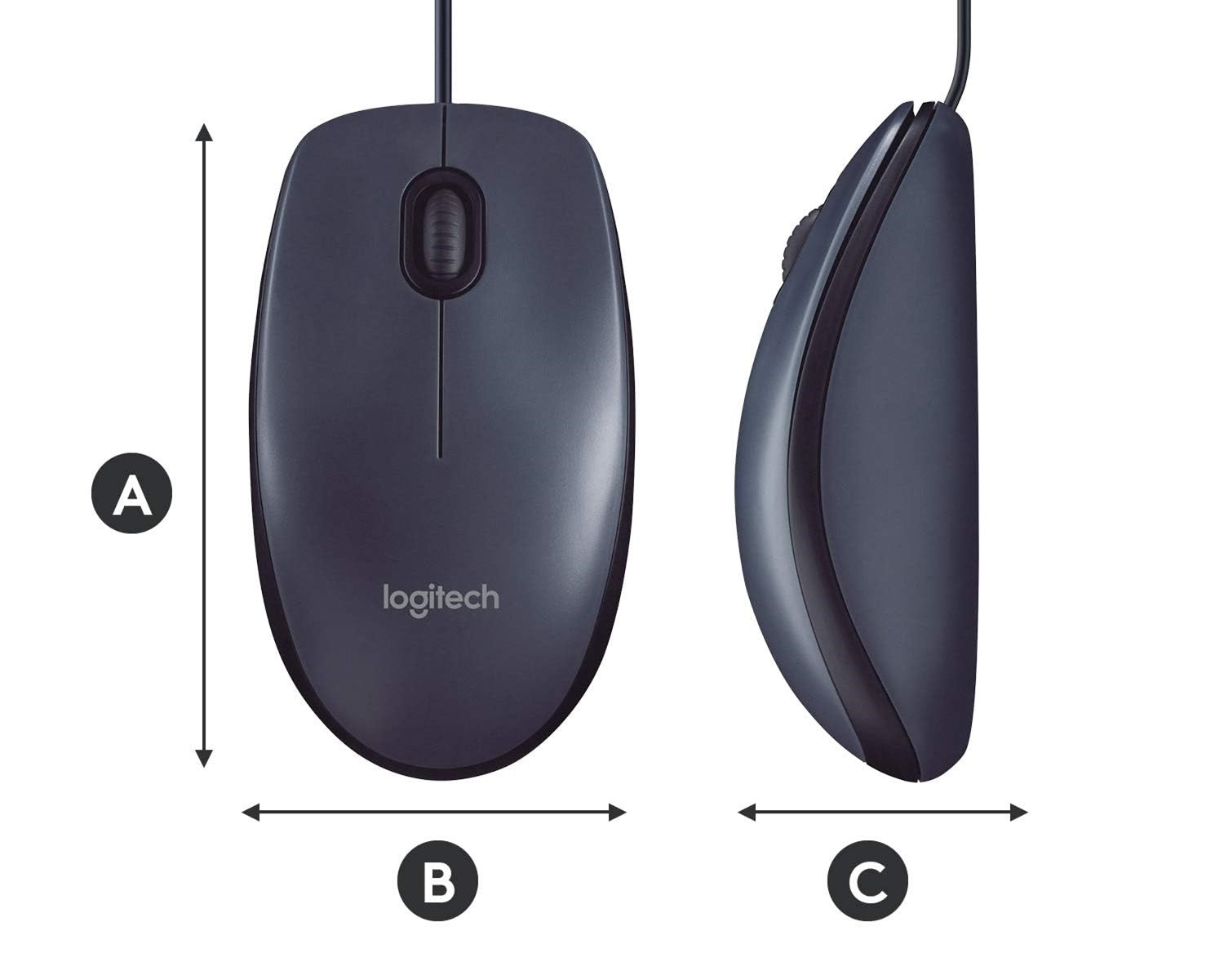 Logitech B100 Optical USB Office Mouse