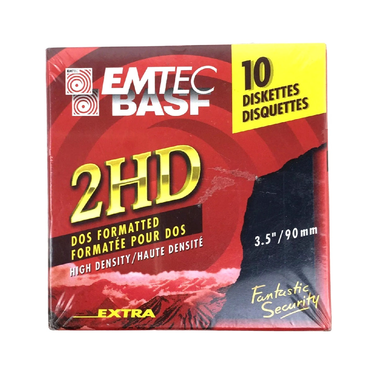 Emtec BASF-2HD DOS Formatted 3.5" 10 Diskettes