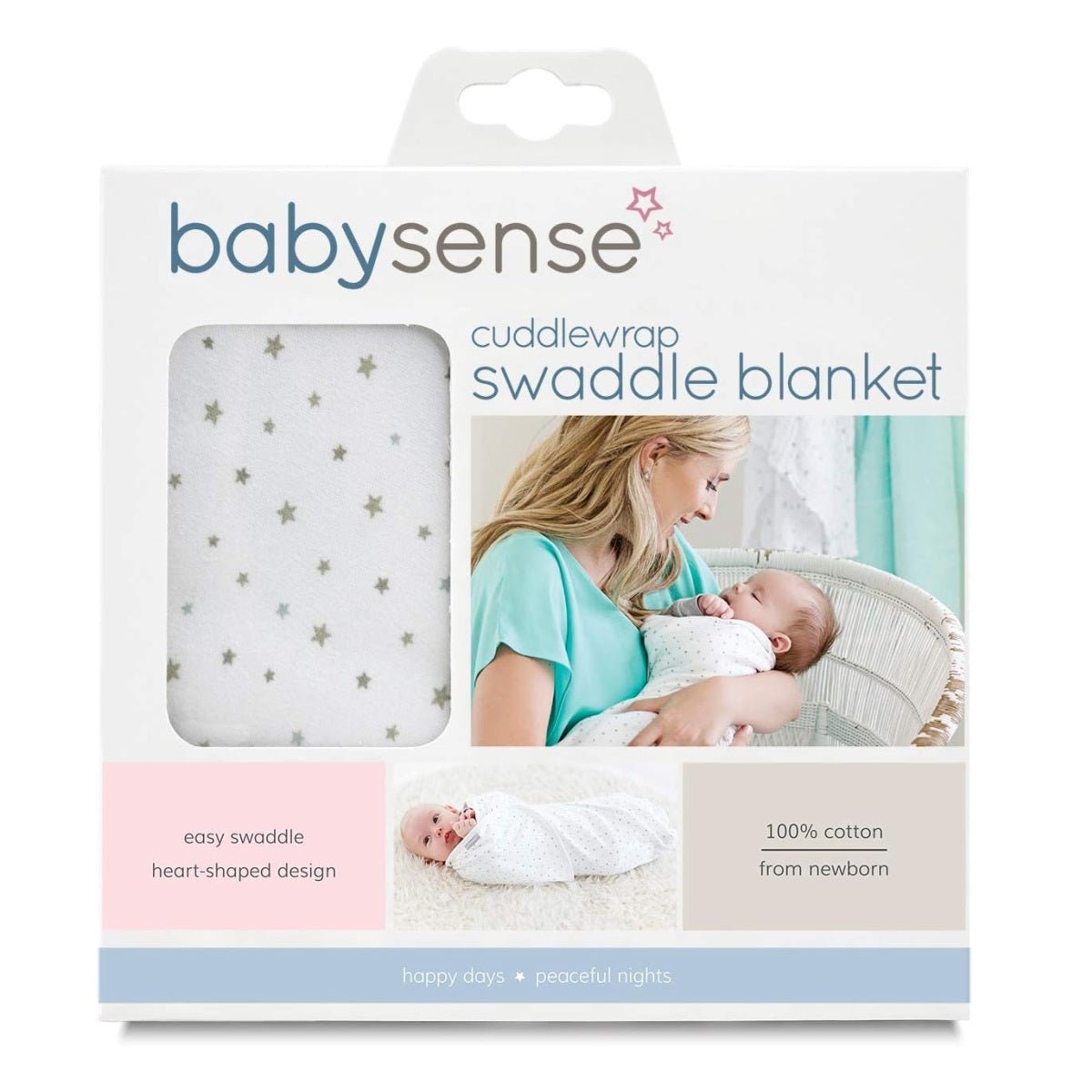 Baby Sense Cuddlewrap Swaddle Blanket - Stone