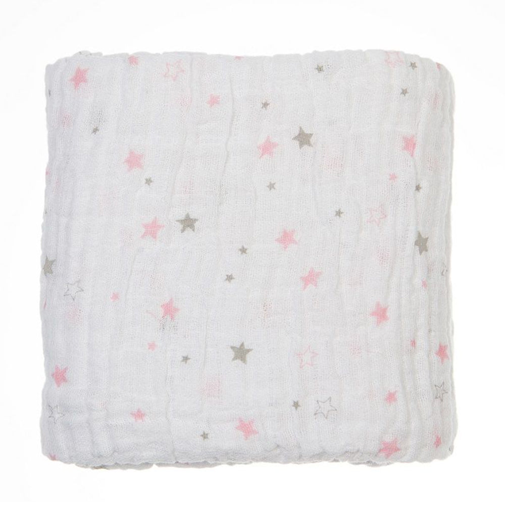 Baby Sense Muslin Receiving Blanket Pink (BYSE-MUSLINRECEIVER-PINK)