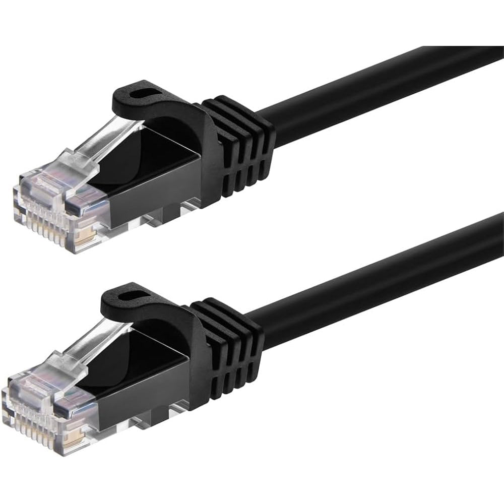 CAT5E-10FT-BK-PK50 Snagless RJ45 10 FT Black Ethernet Patch Cable, Pack of 50