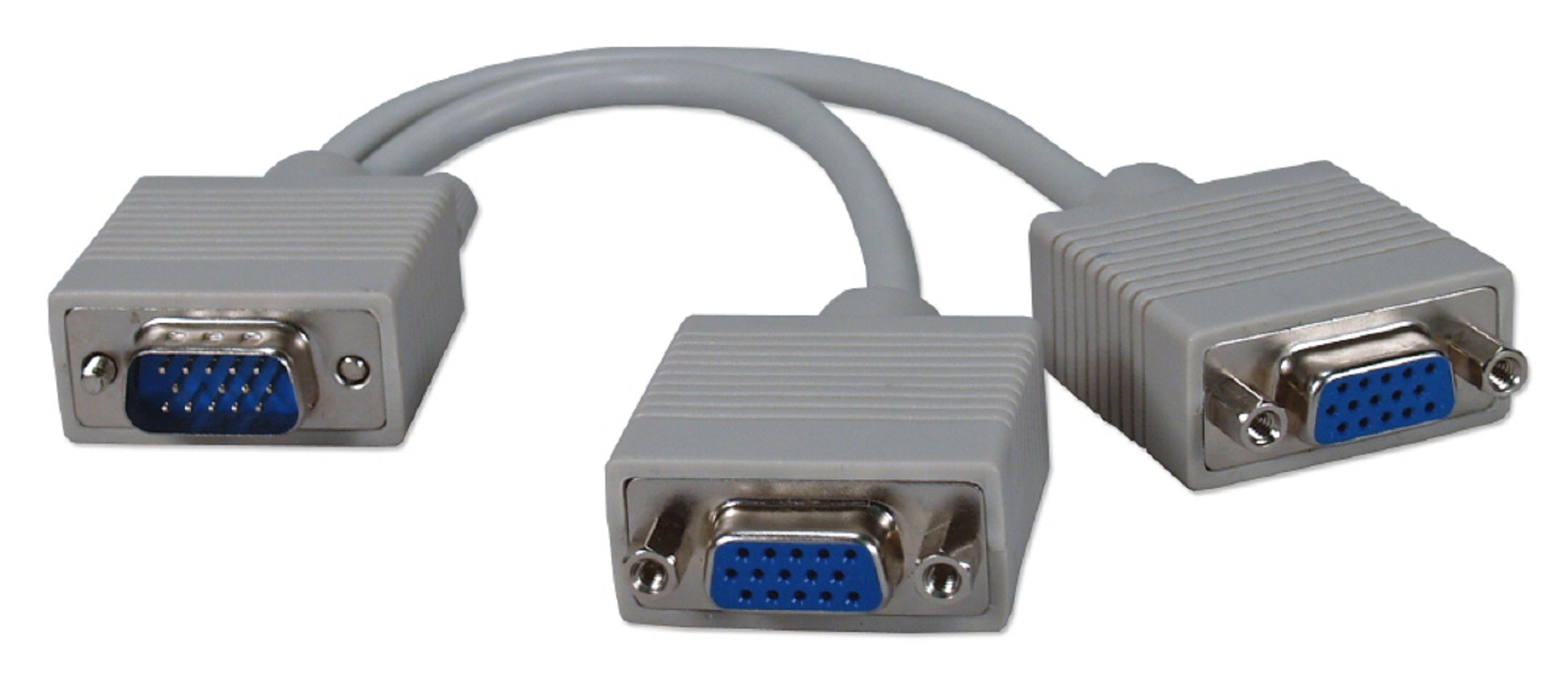 QVS CC320Y 8 in. HD15 Male to 2 HD15 Female VGA Video Splitter Cable