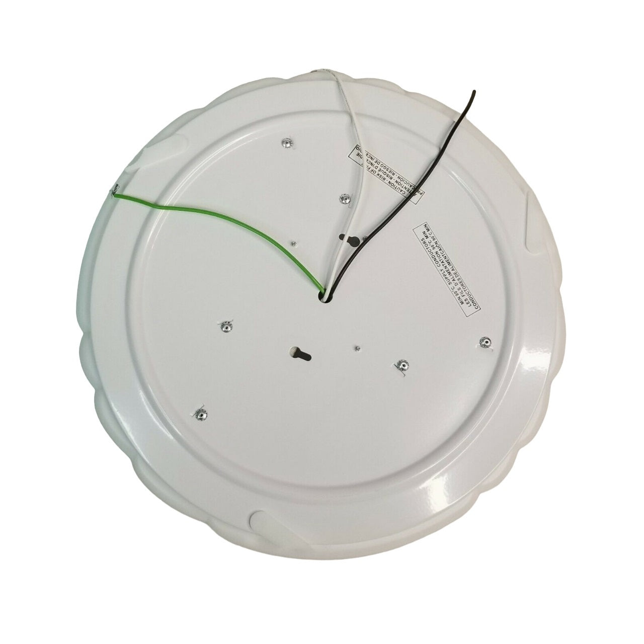 Lithonia Lighting 10512 M4 Crenelle 14" White Fluorescent Flush Mount Ceiling Light