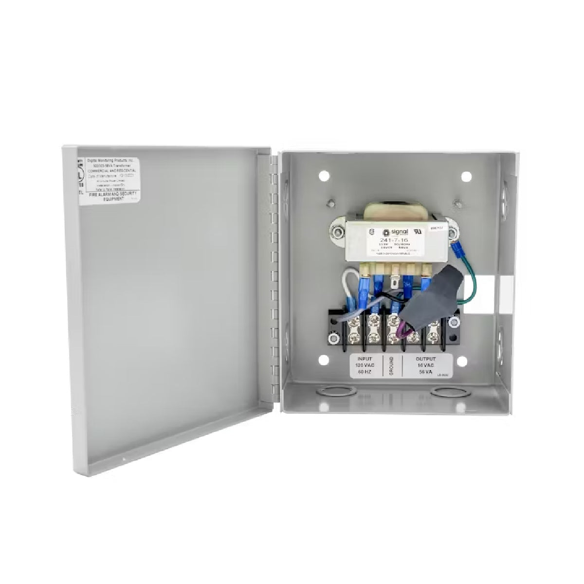 DMP Security 322 Transformer 16V 56VA Wire-In Enclosure (G109)