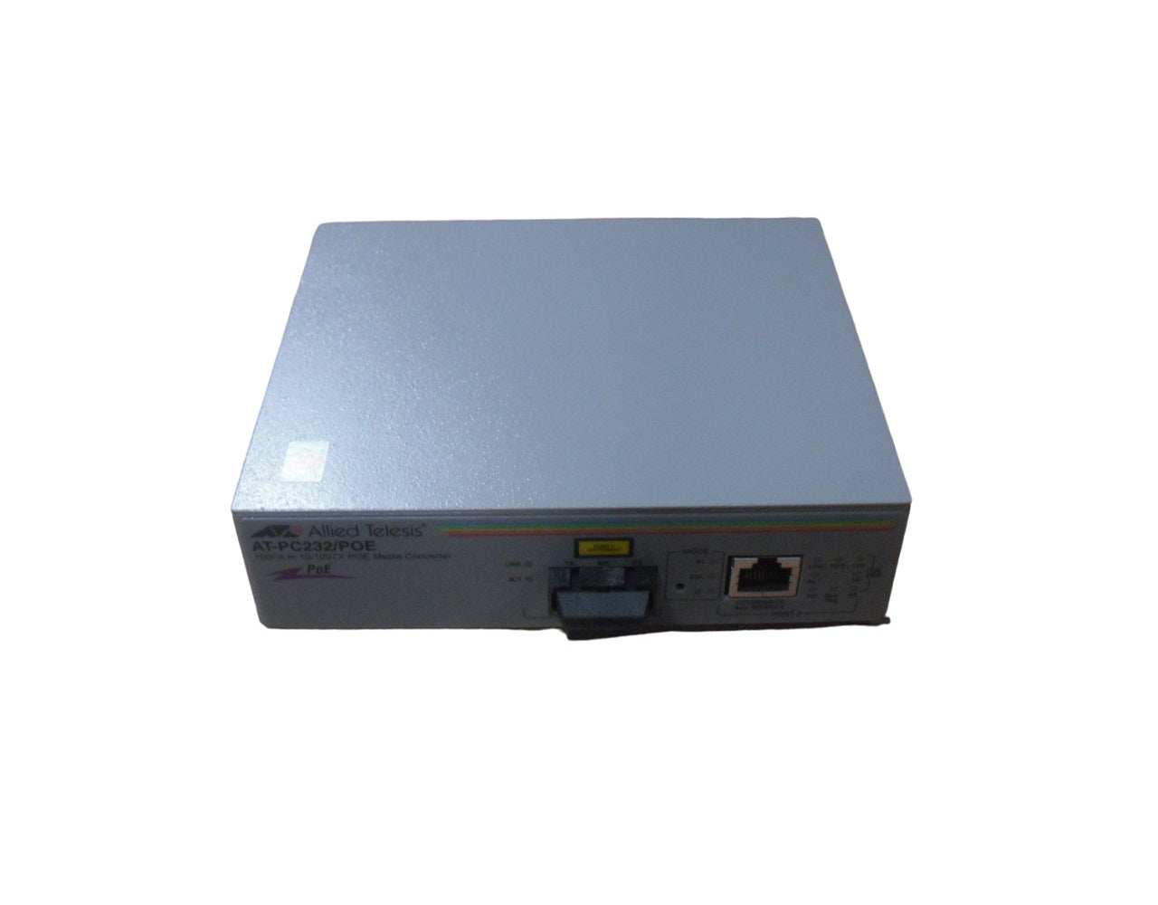 Allied Telesis AT-PC232/POE-10 100FX to 10/100TX PoE Media Converter, 990-002115-10