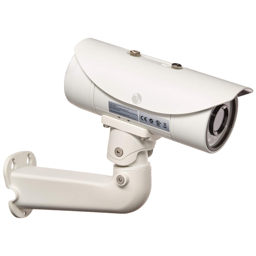 American Dynamics ADCI400-B021 3.3-12mm Varifocal 896x720 Indoor/Outdoor IR LED Day/Night Bullet IP Security Camera 12VDC/24VAC/POE, White