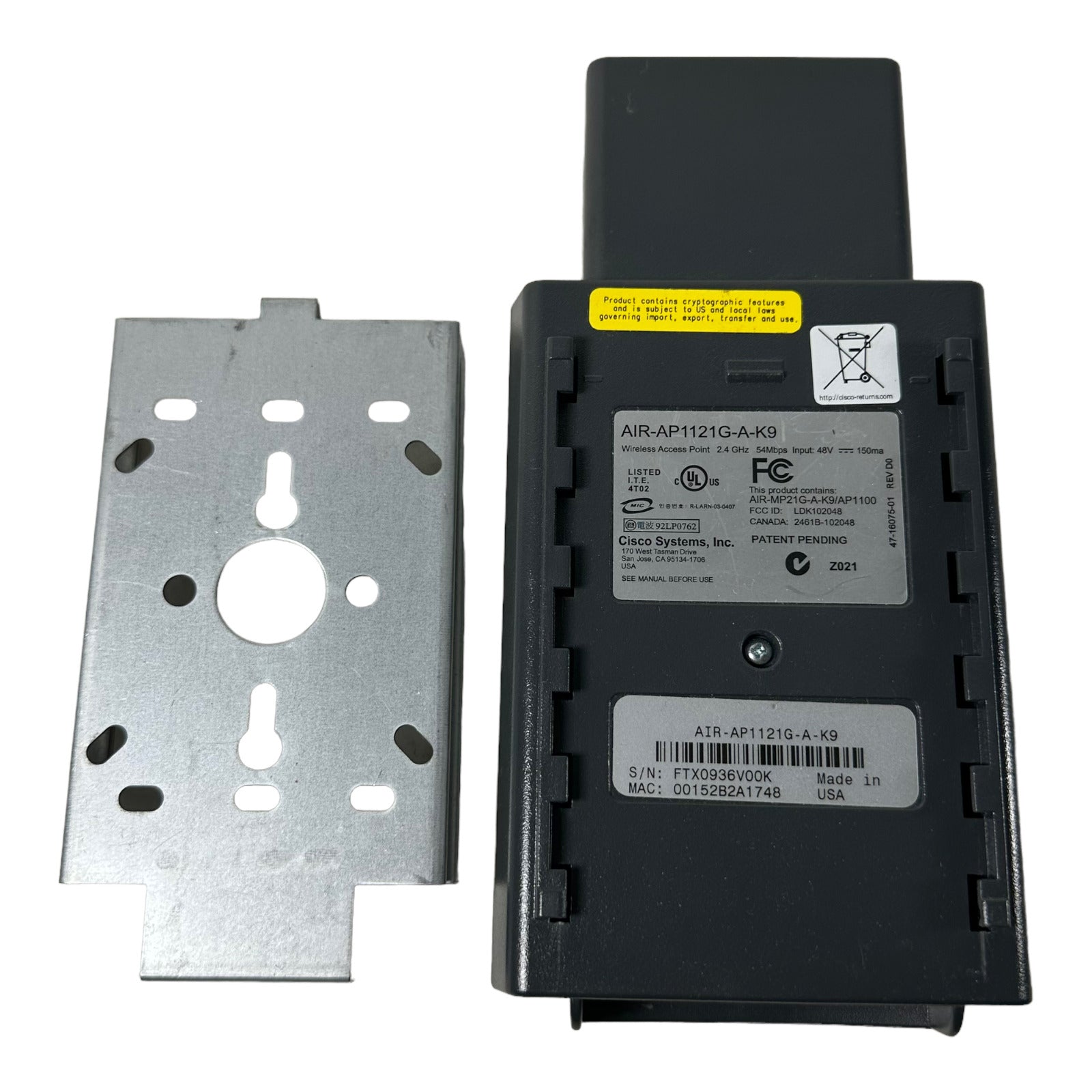 Cisco AIR-AP1121G-A-K9 1100 Series Wireless Access Point