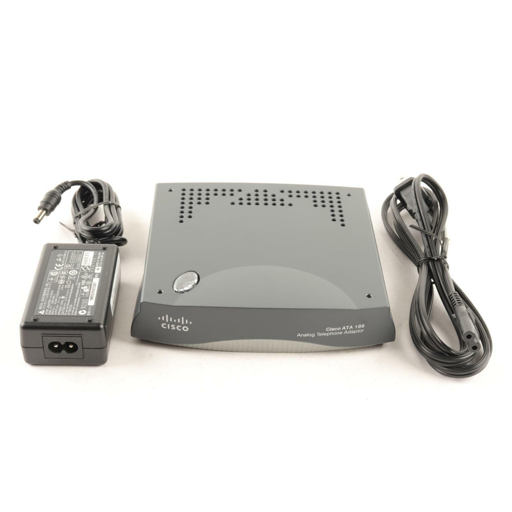 Cisco ATA-186-I1-A VOIP Analog Telephone Adapter ATA 186 Modem