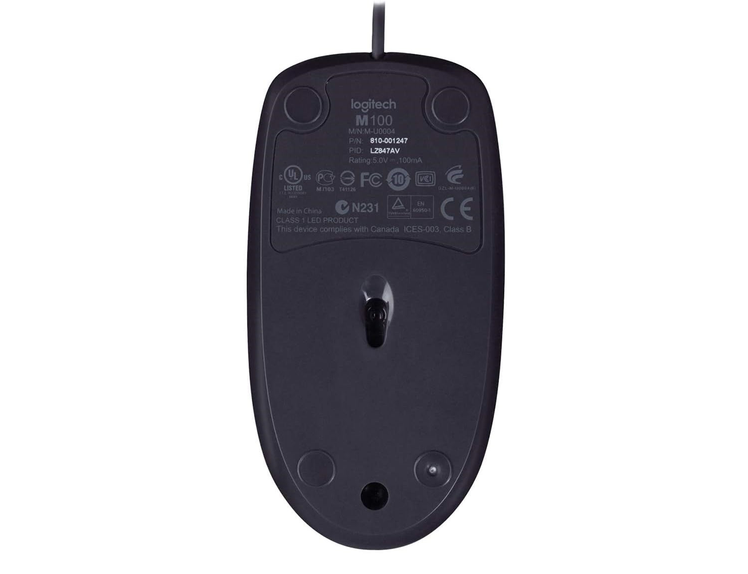Logitech B100 Optical USB Office Mouse
