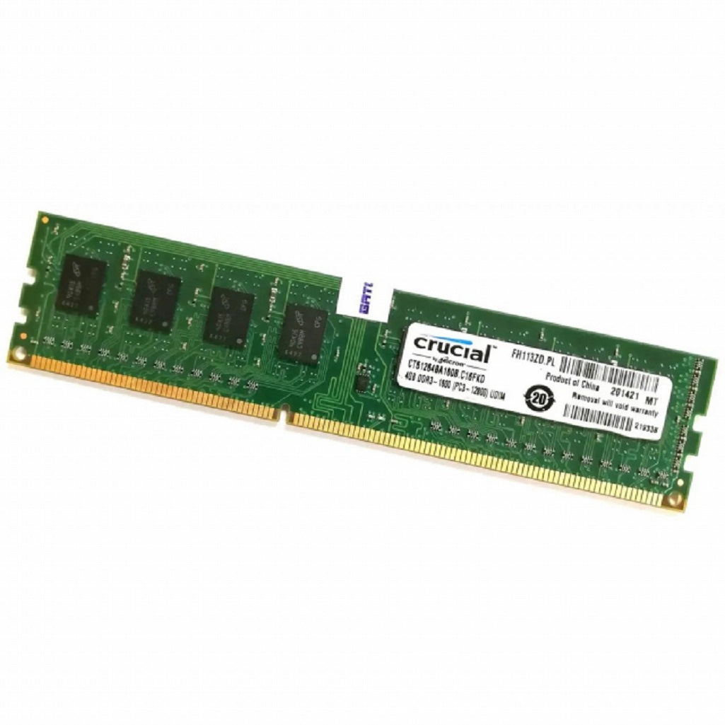 Crucial CT51264BA160B.C16FKD 8GB (2x4GB) PC3-12800 DDR3 Desktop Memory
