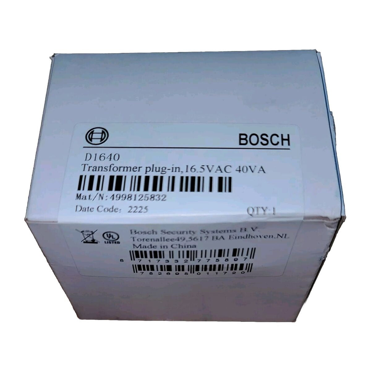 Bosch D1640 Transformer Plug-in