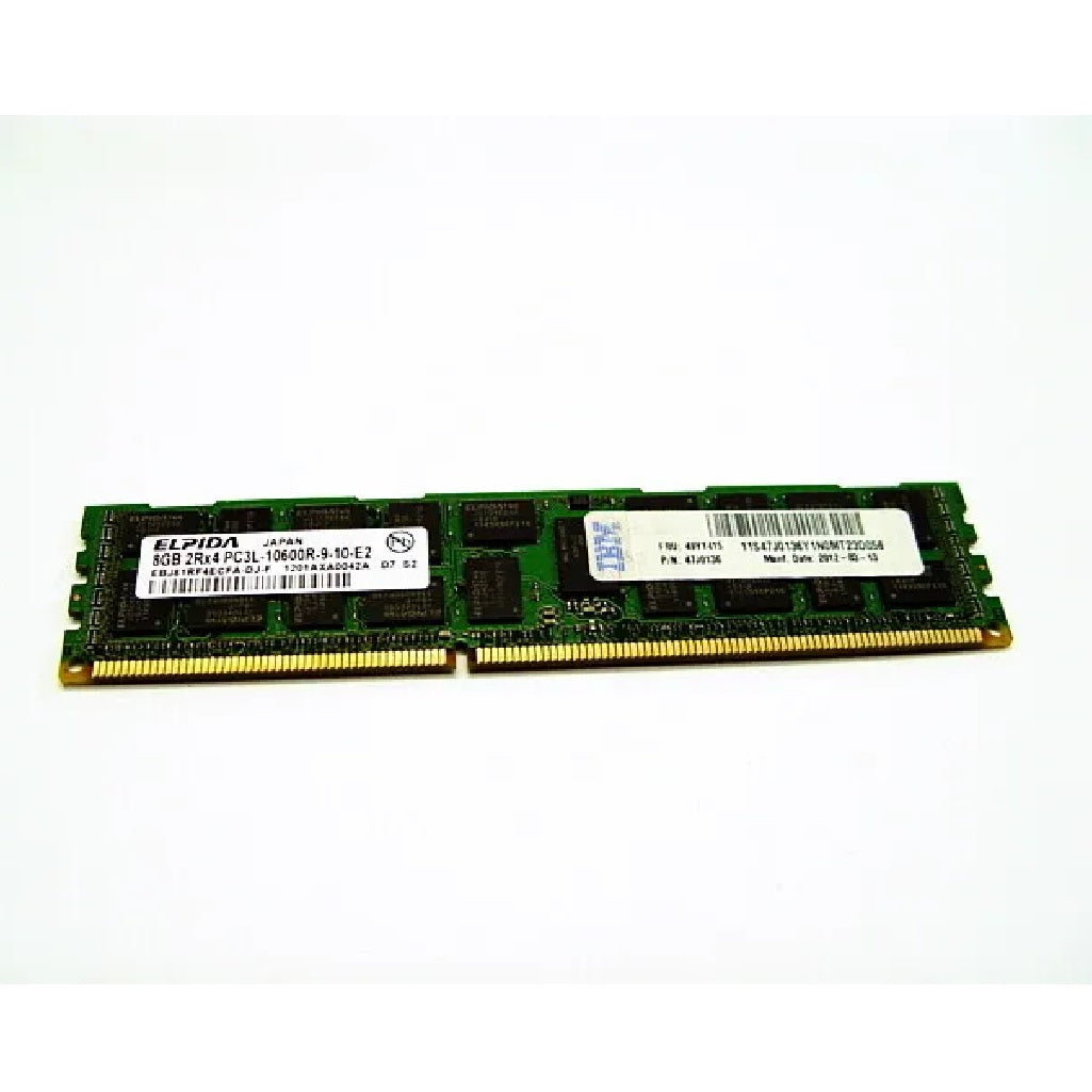 Elpida IBM EBJ81RF4ECFA-DJ-F 8GB PC3L-10600 DDR3L Server Memory