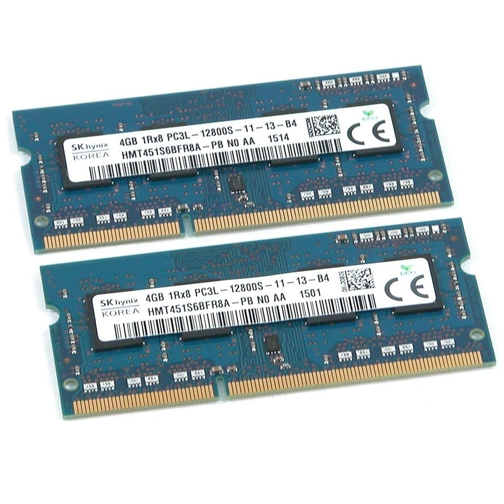 SK Hynix HMT451S6BFR8A-PB 4GB PC3L-12800S DDR3-1600MHz SODIMM Laptop Memory Card, Lot of 10