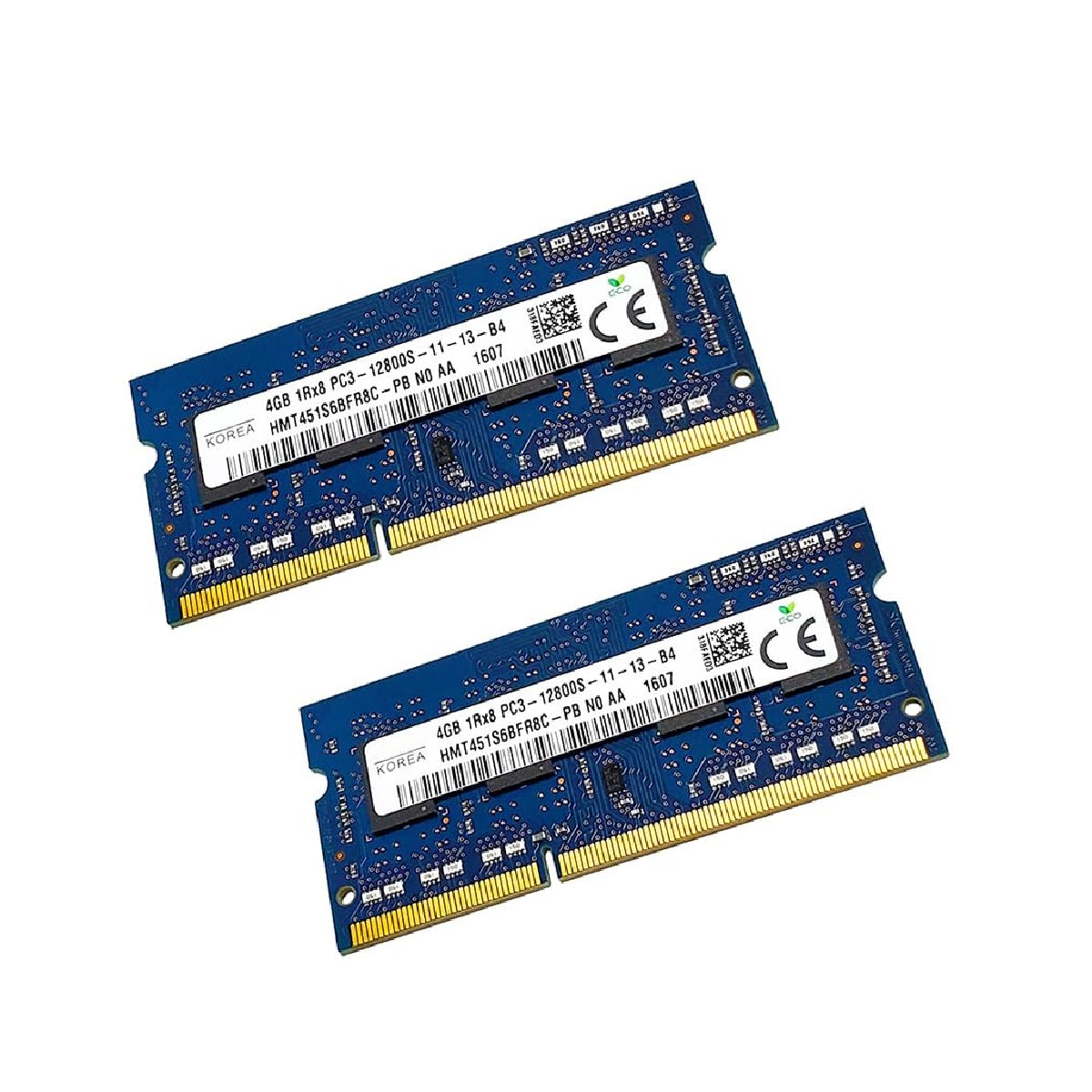 Generic HMT451S6BFR8C-PB  Laptop Memory Compatible Replacement Spare Part for SK Hynix 8GB (2x4GB) DDR3 SoDIMM PC3-12800 1600MHz 1RX8 204-Pin CL11 Non-ECC Unbuffered RAM