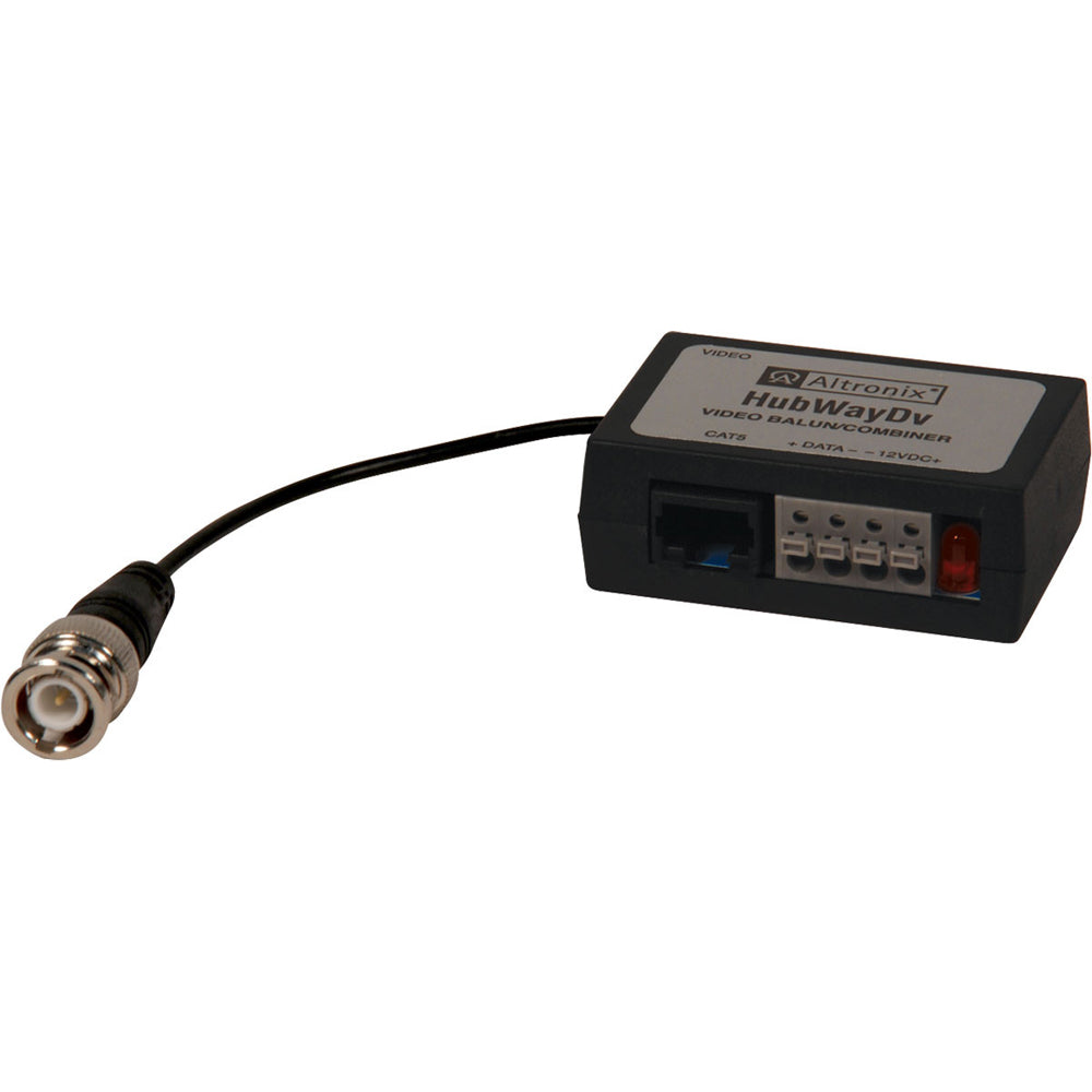 Altronix HubWayDvi UTP Passive Video/Data/Power Balun, Converts 24VAC/28VAC to Isolated 12VDC
