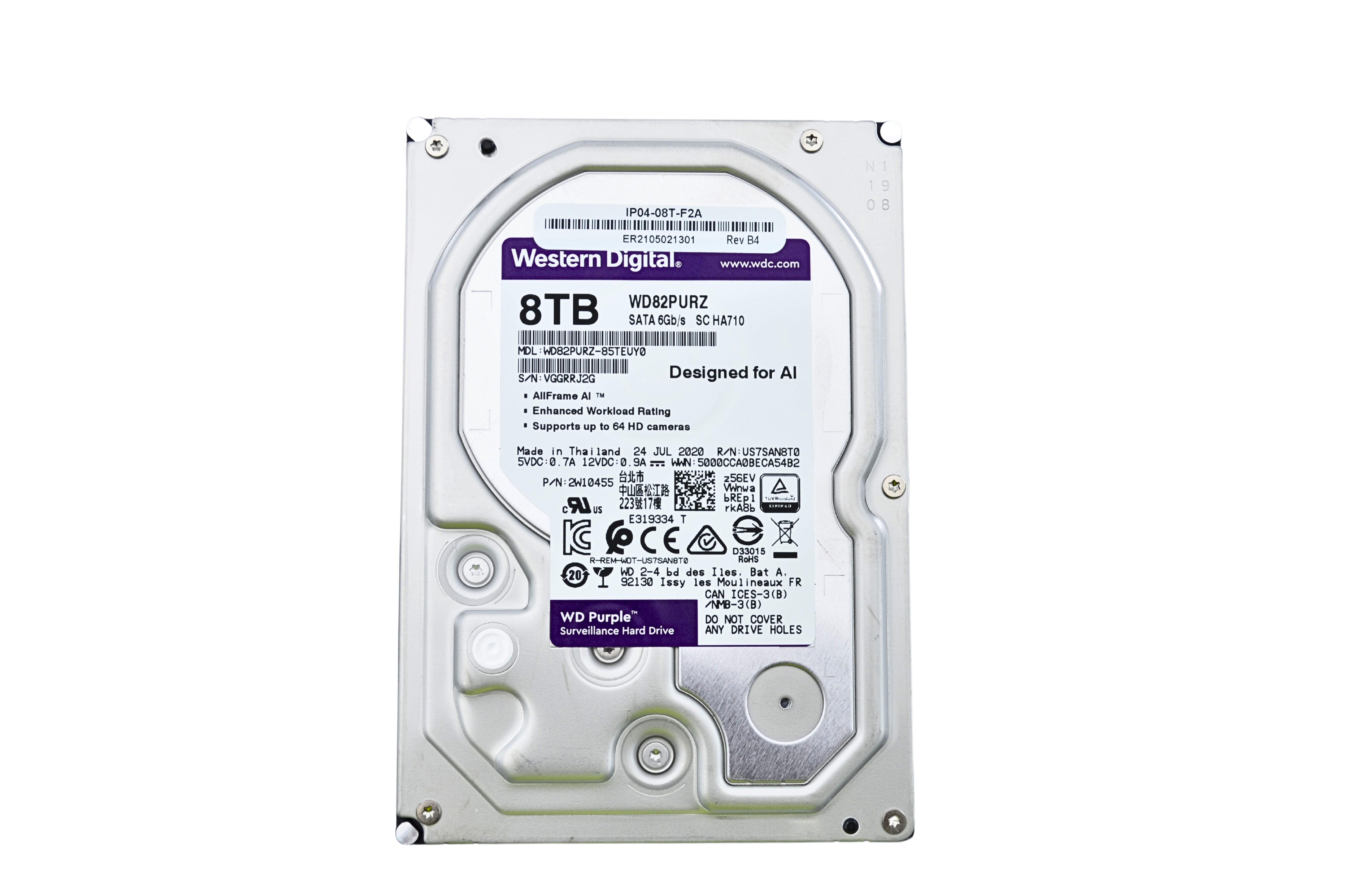 Exacq IP04-08T-F2A exacqVision A-Series 64-Channel NVR, 4 IP Camera Licenses, 8TB HDD - High-Performance Network Video Recorder