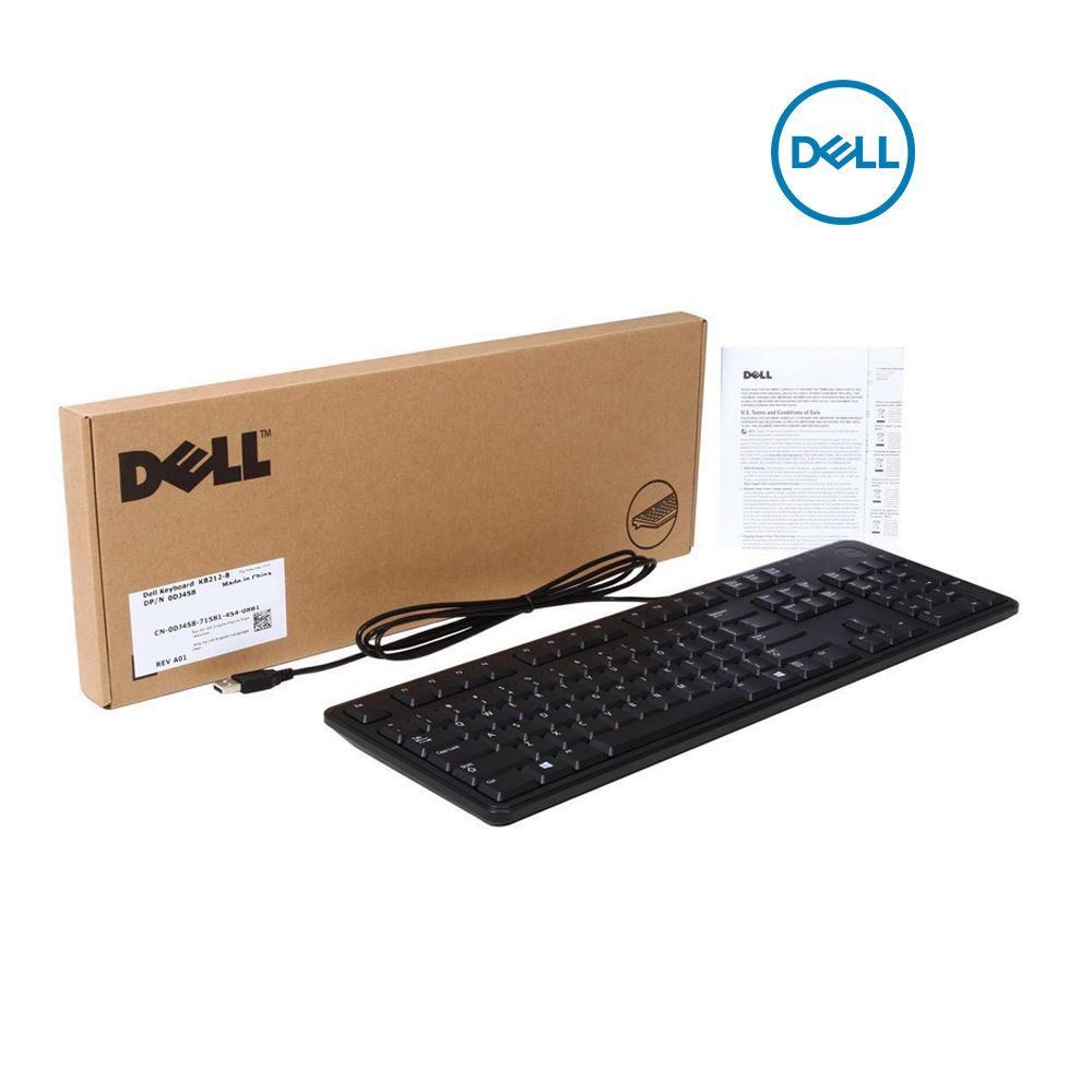 Dell KB212-B 104-Key Layout USB Wired Keyboard, Black