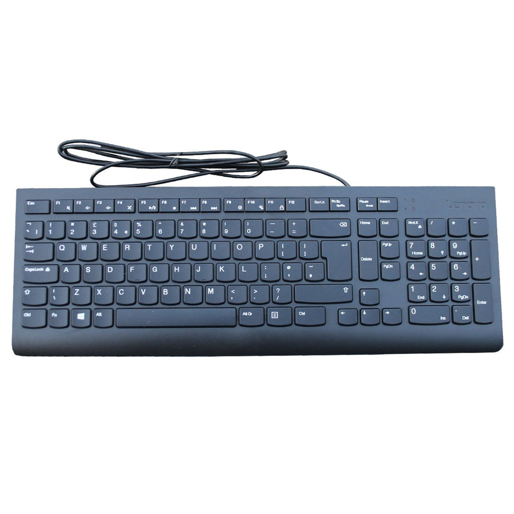 Lenovo KU-1601 Compact Wired USB Black Slim Keyboard