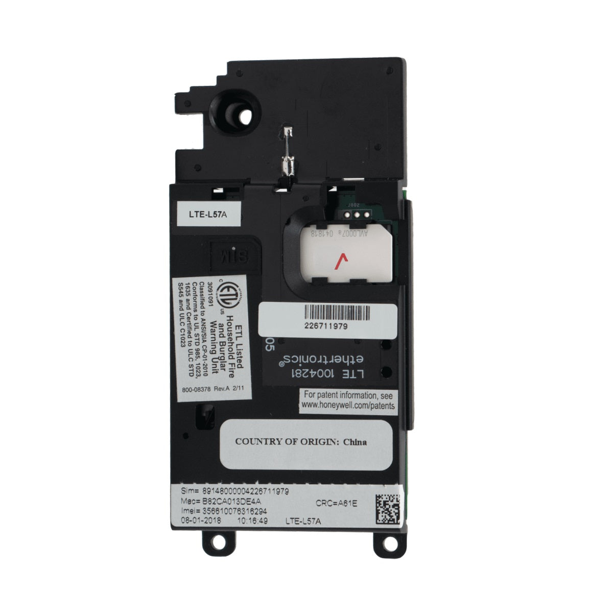 Honeywell LTE-L57A - AT&T LTE Cellular Communicator for L5210 & L7000