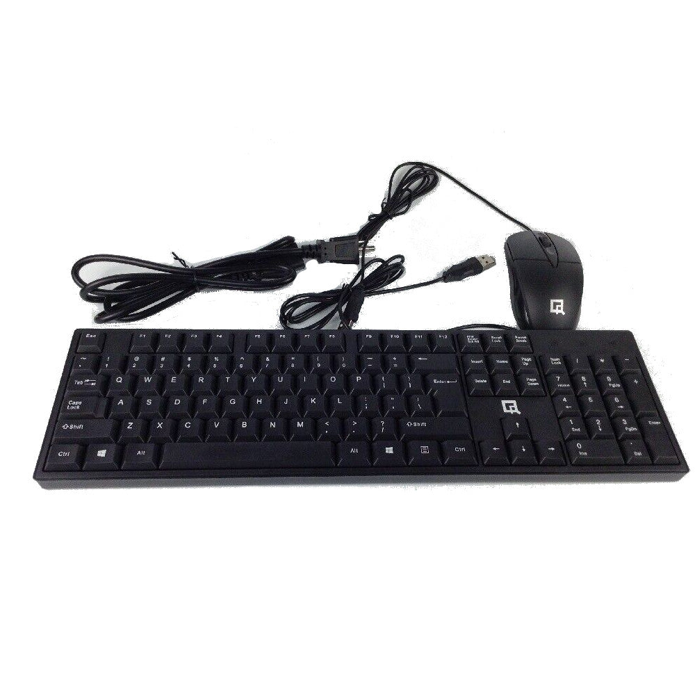 QR QR-70 Wired Keyboard w/ Optical Mouse