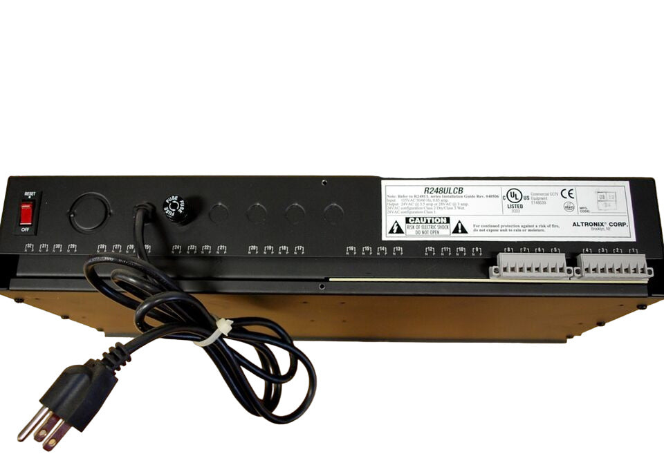 ALTRONIX R248ULCB 19" Rack Mount CCTV Power Supply, 8 PTC Outputs, 24Vac @ 3.5Amp