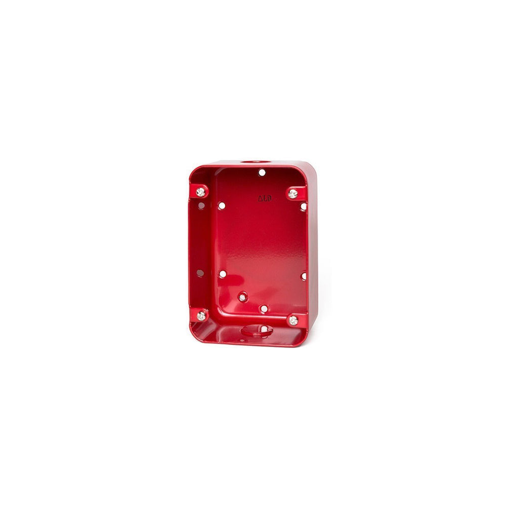 Sigcom SGB-32S Sheet Metal Back Box, Indoor, (2) 1/2" Knockouts, Red