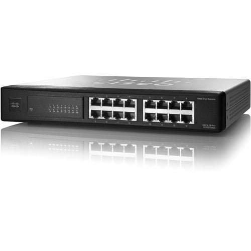 Cisco SR216T-NA SF 100-16 Small Business Unmanaged Ethernet Switch