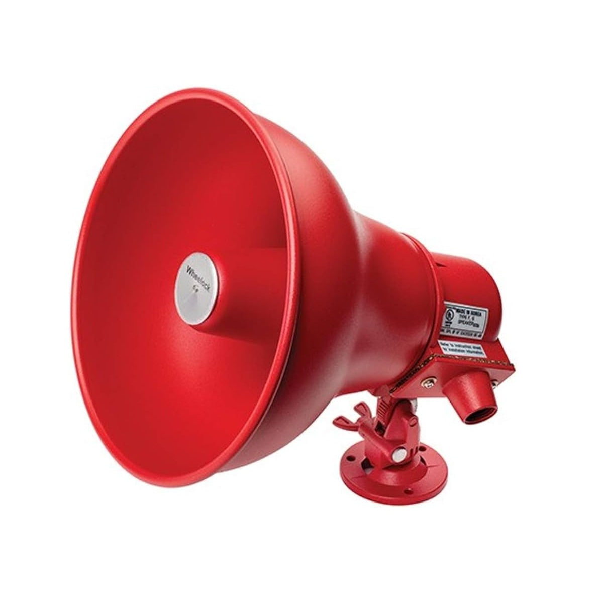Eaton STH-15SR Weatherproof Loudspeaker with Transformer, Red, 15W Power Rating, 400-4000Hz Frequency Response, 102dB @ 15W @ 10 ft. Sensitivity, Selectable 25/70/100V Transformer