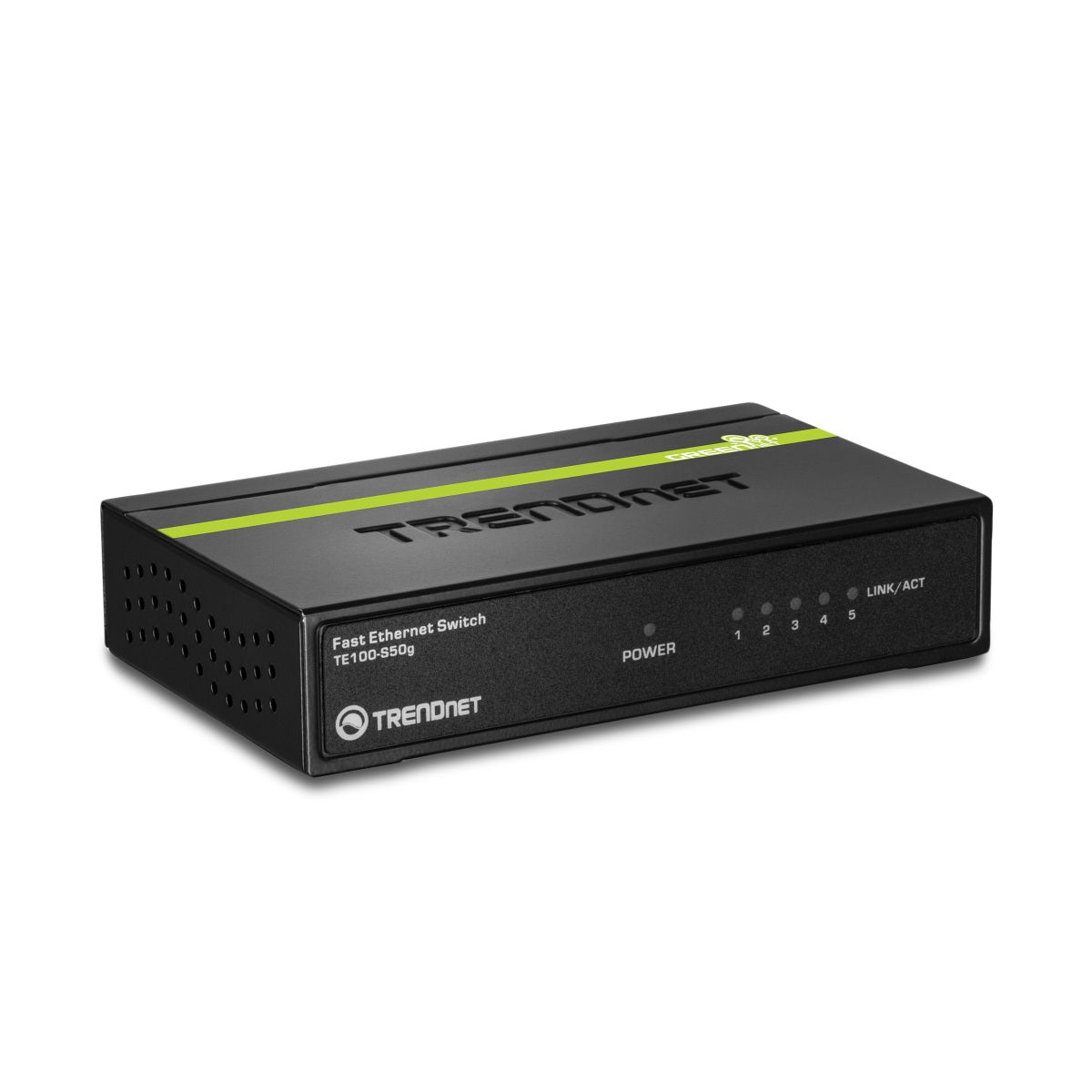 TRENDnet TE100-S50g 5-Port Unmanaged 10/100 Mbps GREENnet Ethernet Desktop Metal Housing Switch