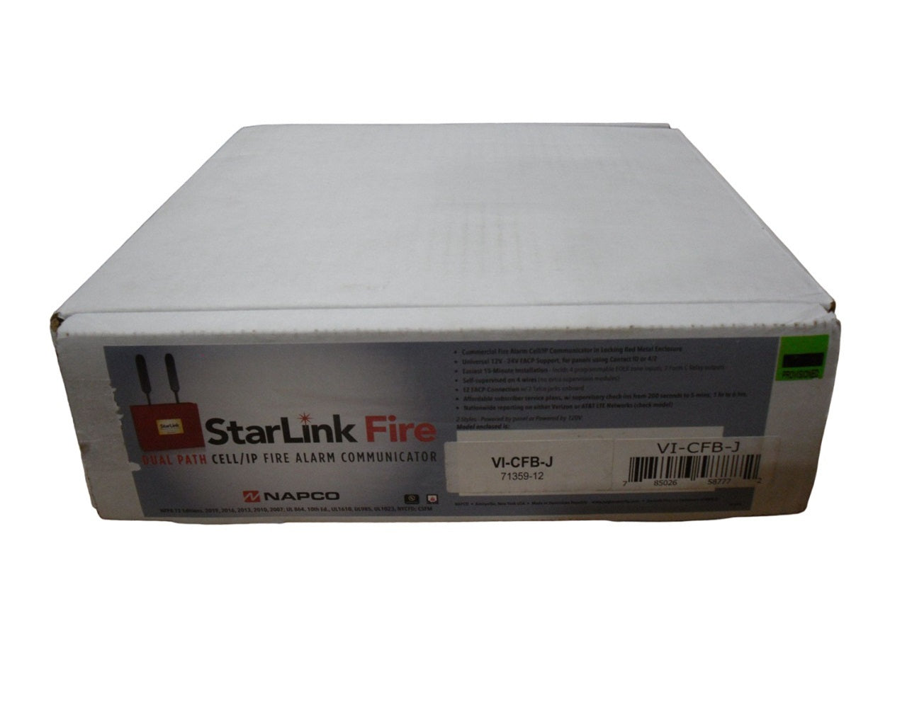 Napco StarLink VI-CFB-J Dual Path Cell/IP Fire Alarm Communicator