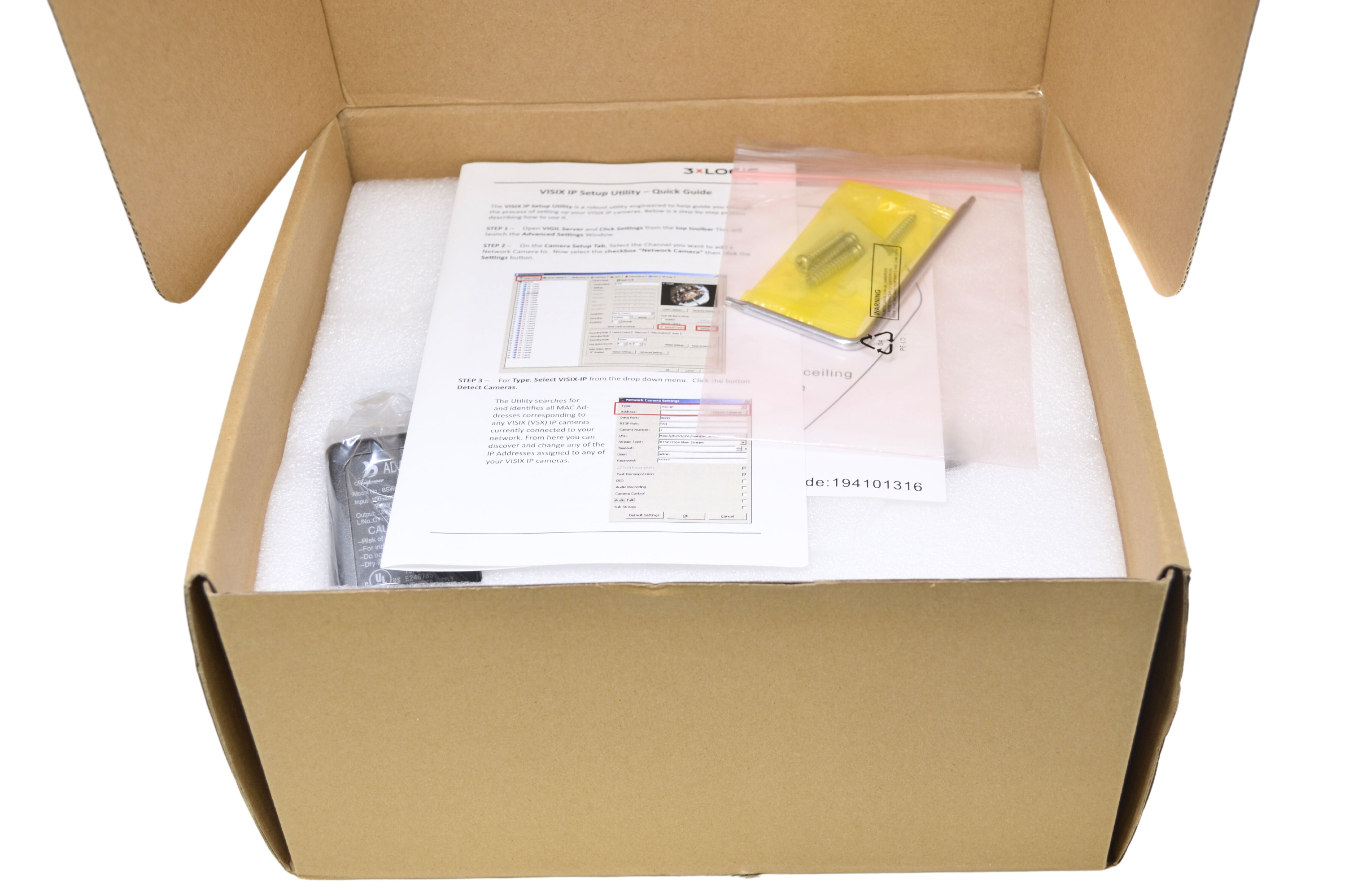 3XLOGIC VX-3M-360-IAWD 3MP Vertical 360-degree IR IP Camera