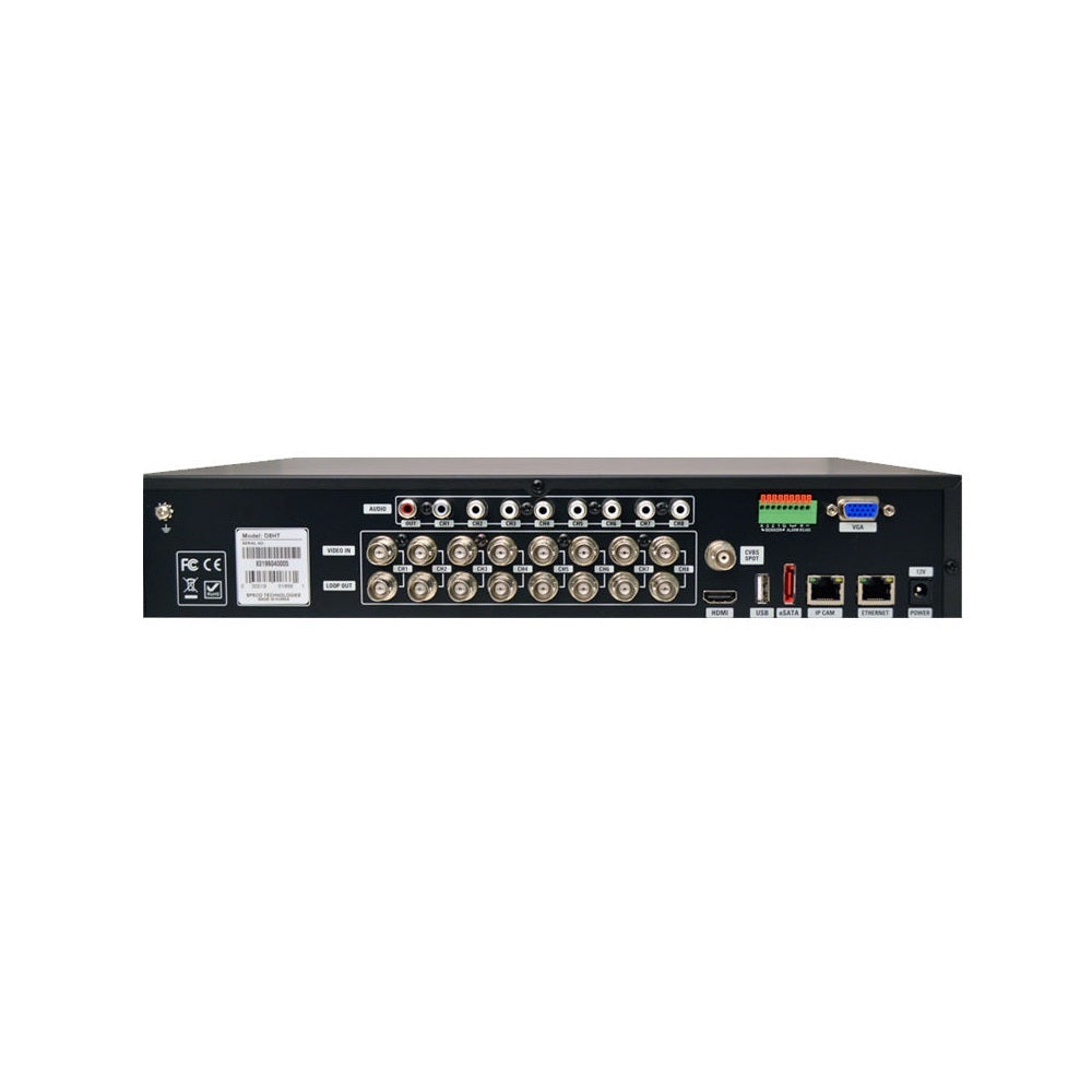 Speco Technologies D8HU3TB 4K HD-TVI 8MP 8-Channel Hybrid Digital Video Recorder