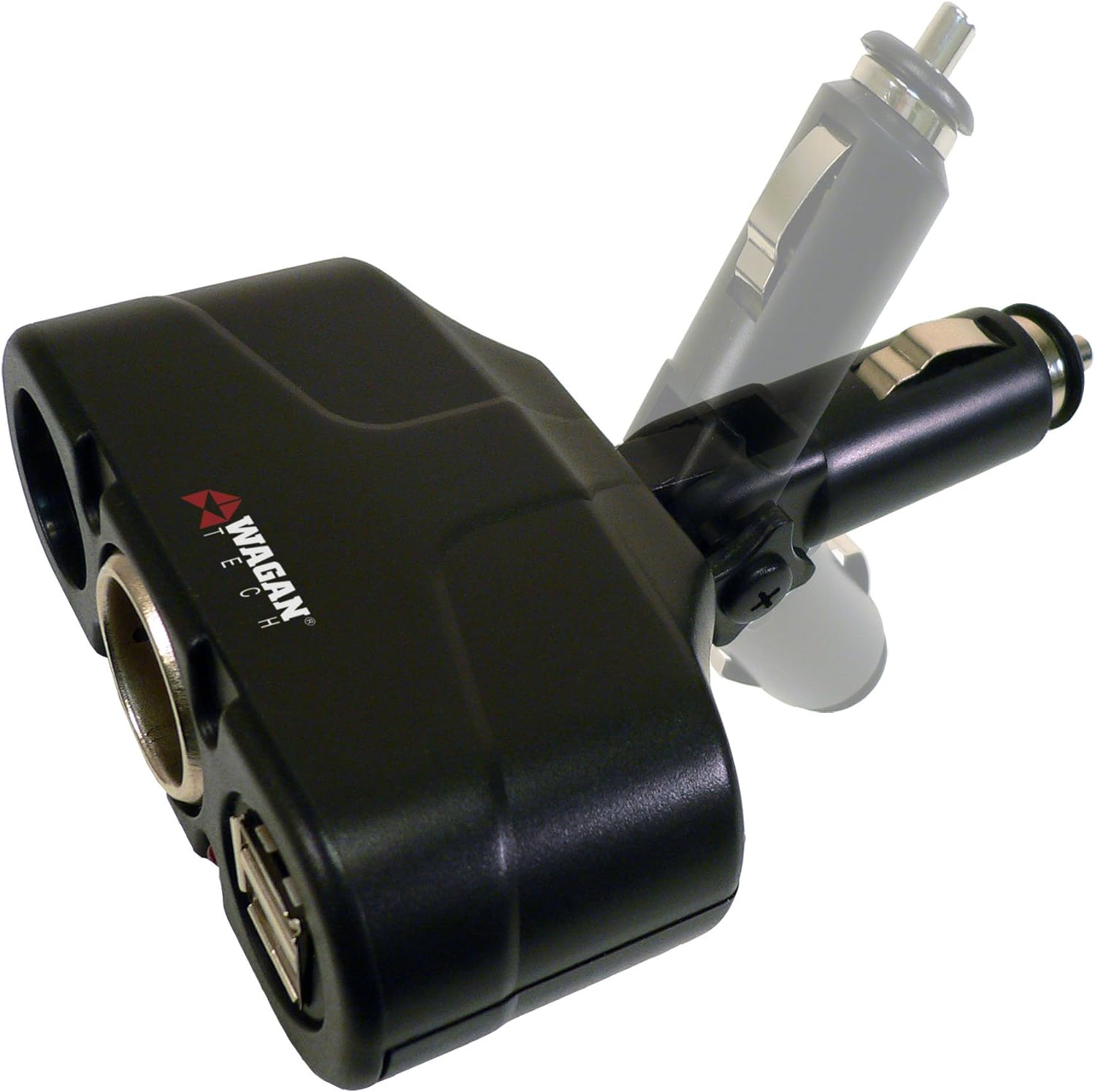 Wagan EL2438 Twin USB/DC Socket Traveler's Adapter