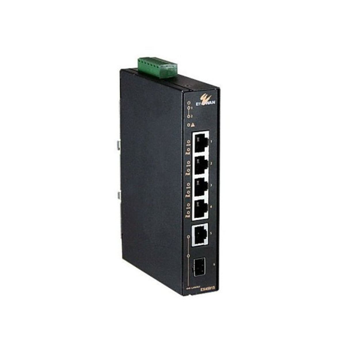 EtherWAN EX45915-V 5-port 10/100/1000BASE-T (4 PoE) +1-port 1000BASE SFP Gigabit Hardened Unmanaged Ethernet Switch