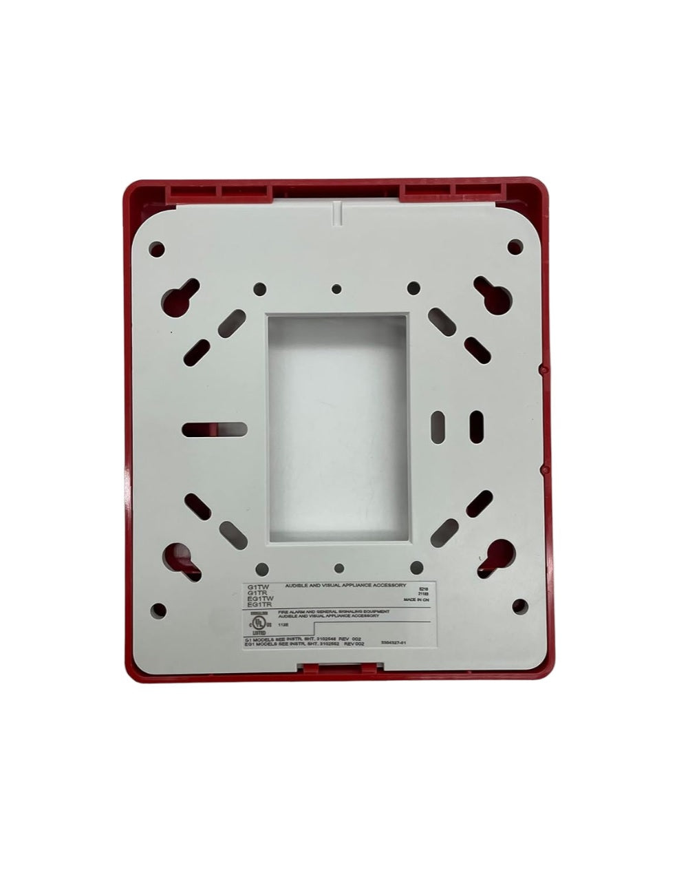 Edwards G1TR Compact Wall Trim Plate, Red