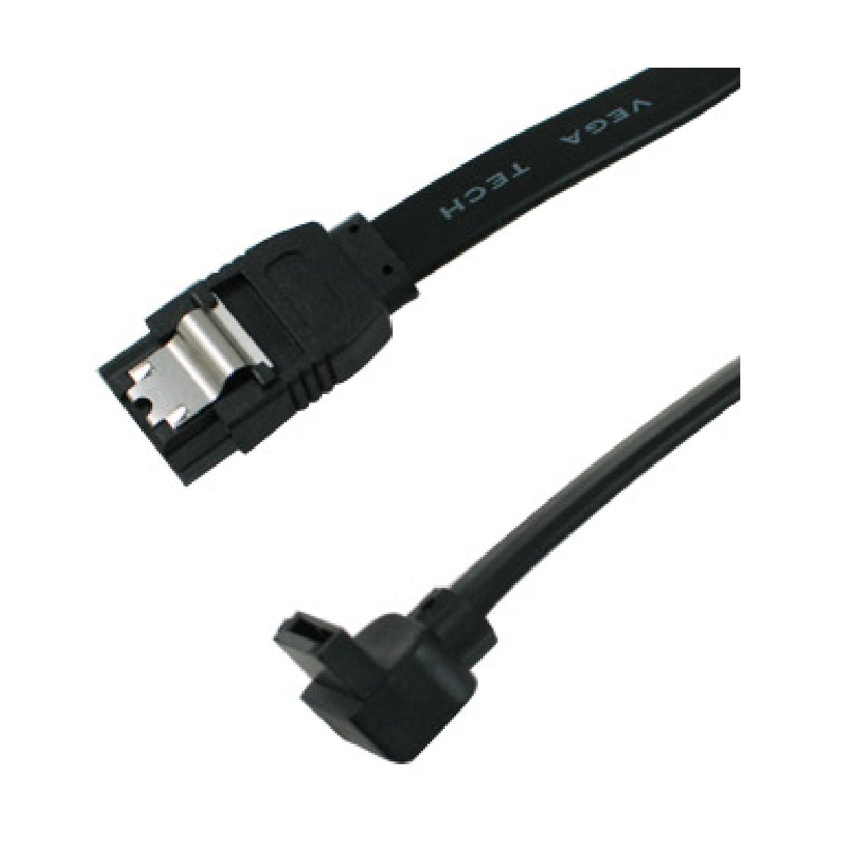 OKGEAR GC18AKM12-SL 18″ SATA III 6 Gbps Cable – Straight to Left-Angle, Metal Latch