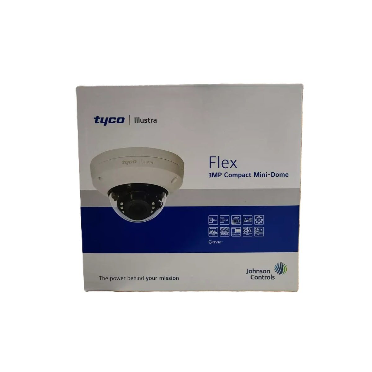 IFS03D1OCWIT Illustra Flex 3MP IR WDR POE Outdoor Network Mini-Dome Camera with 2.8 to 12 MM Lens, RJ45 Connection