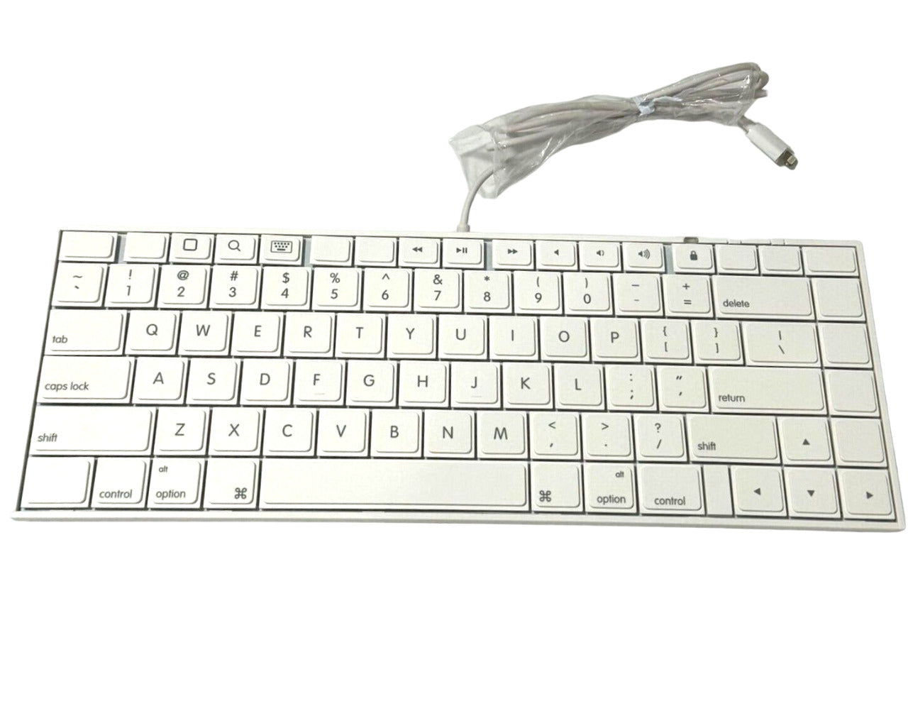 Macally IKEYLTII Lightning Wired Ultra-Slim Portable Keyboard