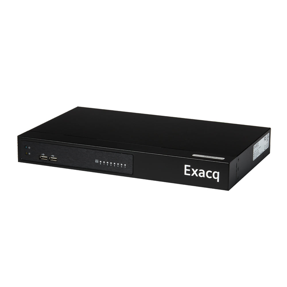 exacqVision IP02-02T-GP04 G-series 4 Port G-PoEServer, 2 IP, 2TB, Linux, Network Video Recorder